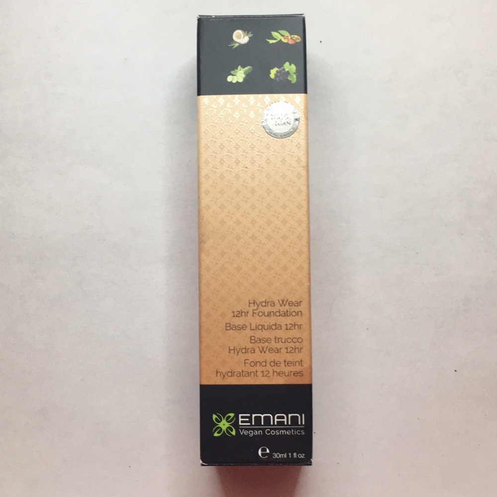 Emani Vegan Cosmetics - Hydra Wear 12hr Foundation